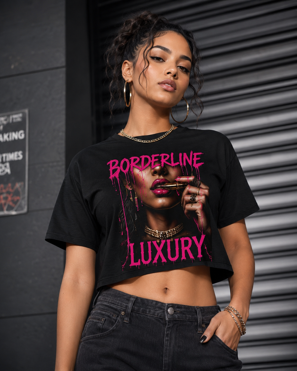 Bella Bane – Borderline Luxury Crop Tee